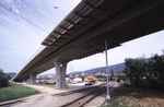 Viaduc de la Croise, Delmont,-Sud JU, 1996 - Passage sur CFF